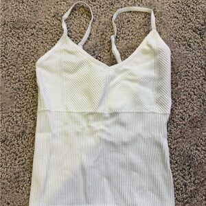 No Boundaries White Ribbed Camisole